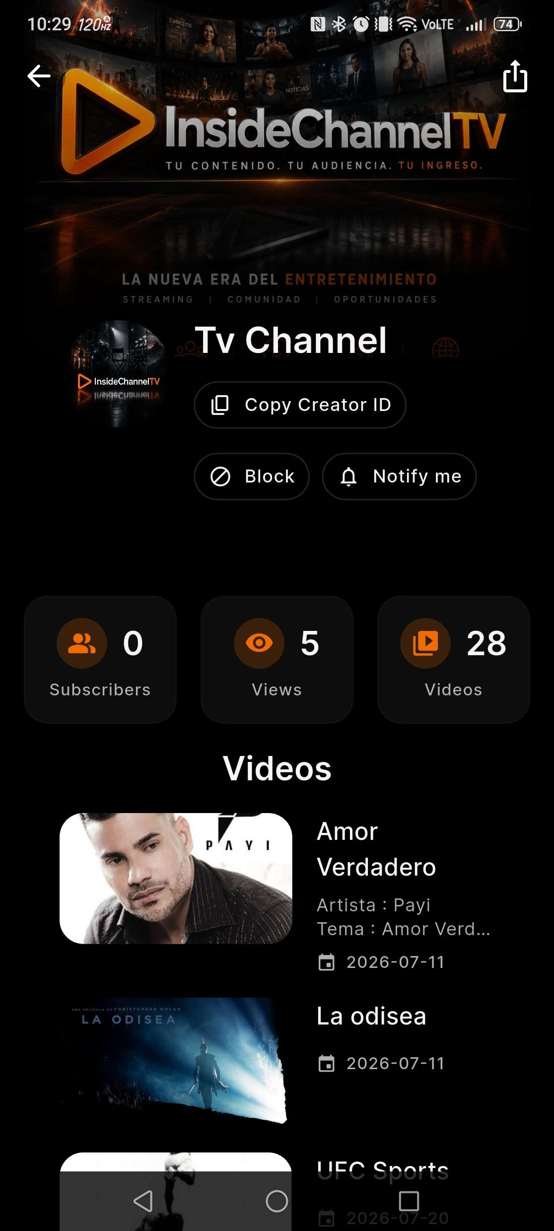Inside Channel TV — Conoce a los creadores y sus videos