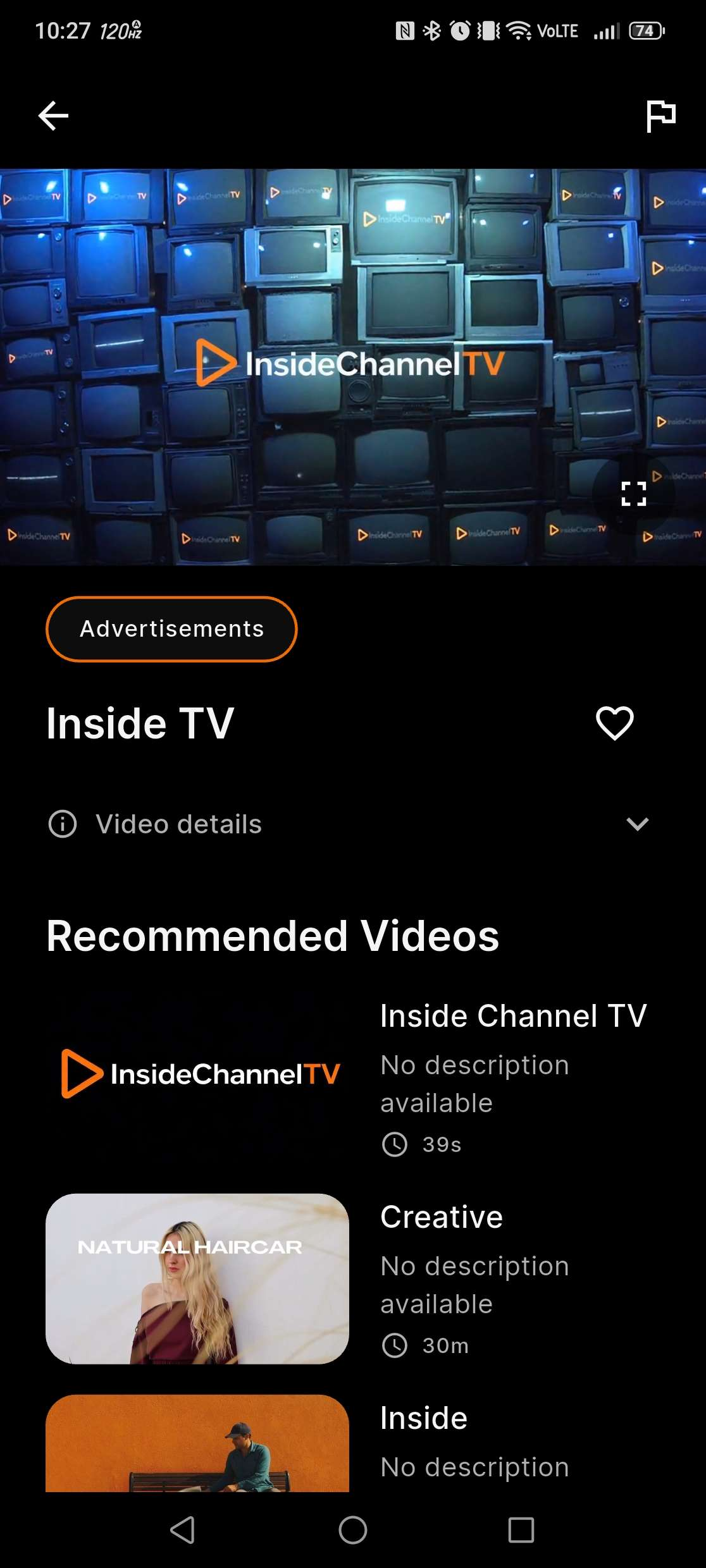 Inside Channel TV — Mira videos y encuentra qué sigue